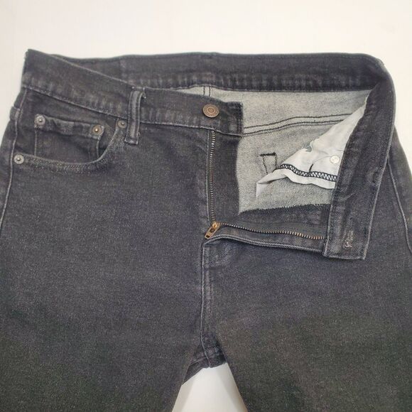 Levis Strauss 510 Black Jeans Mens 30x30 (30x26.5 Actual) SKINNY Denim Stretch - Picture 4 of 16